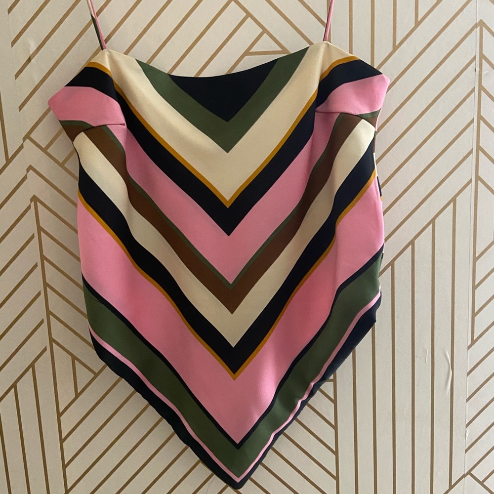 ZARA xs/s bandana silk top